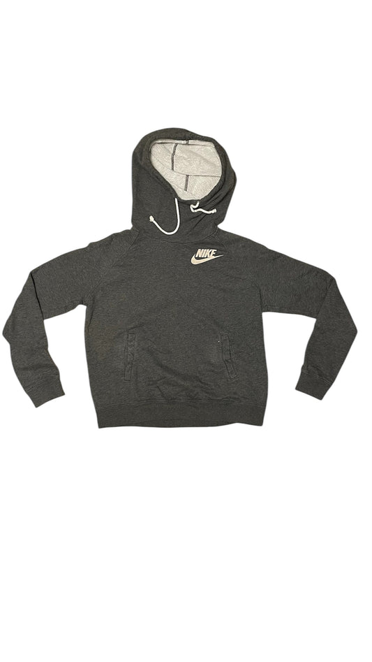 NIKE® Rally Funnel Neck Hoodie - grau | Größe: L